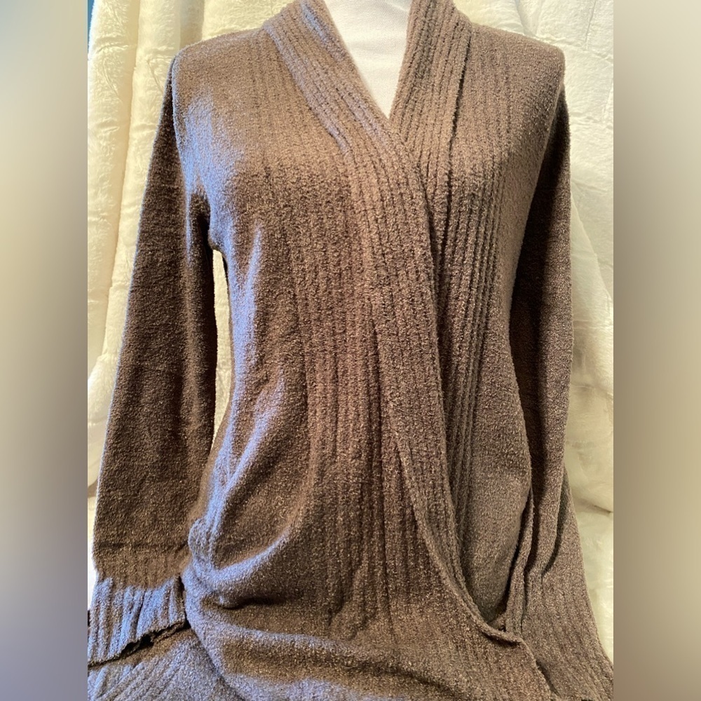 Barefoot Dreams CozyChic Lite Catalina Long Cardigan.Size XS. Color Ash …